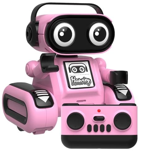 Hasviey Robot Toys for Girls Rechargeable Remote Control Toys for Girls 57 Kids Toy Robots with AutoDemo Recording Repeat Flexible Head Arms Dance Music Gift Ideas for Birthday Xmas Pink