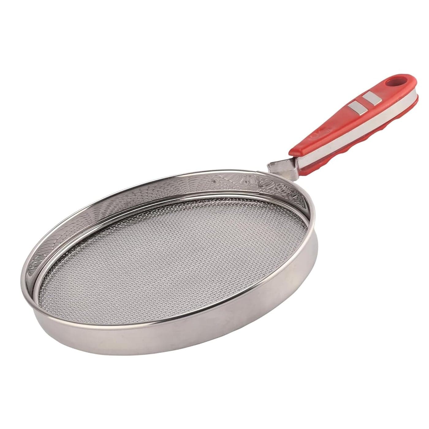 Kuber Industries Roti Grill Jali for Gas Stove Papad Phulka Roasting Net for Kitchen Cooking Stainless Steel Barbeque Bharta Pan