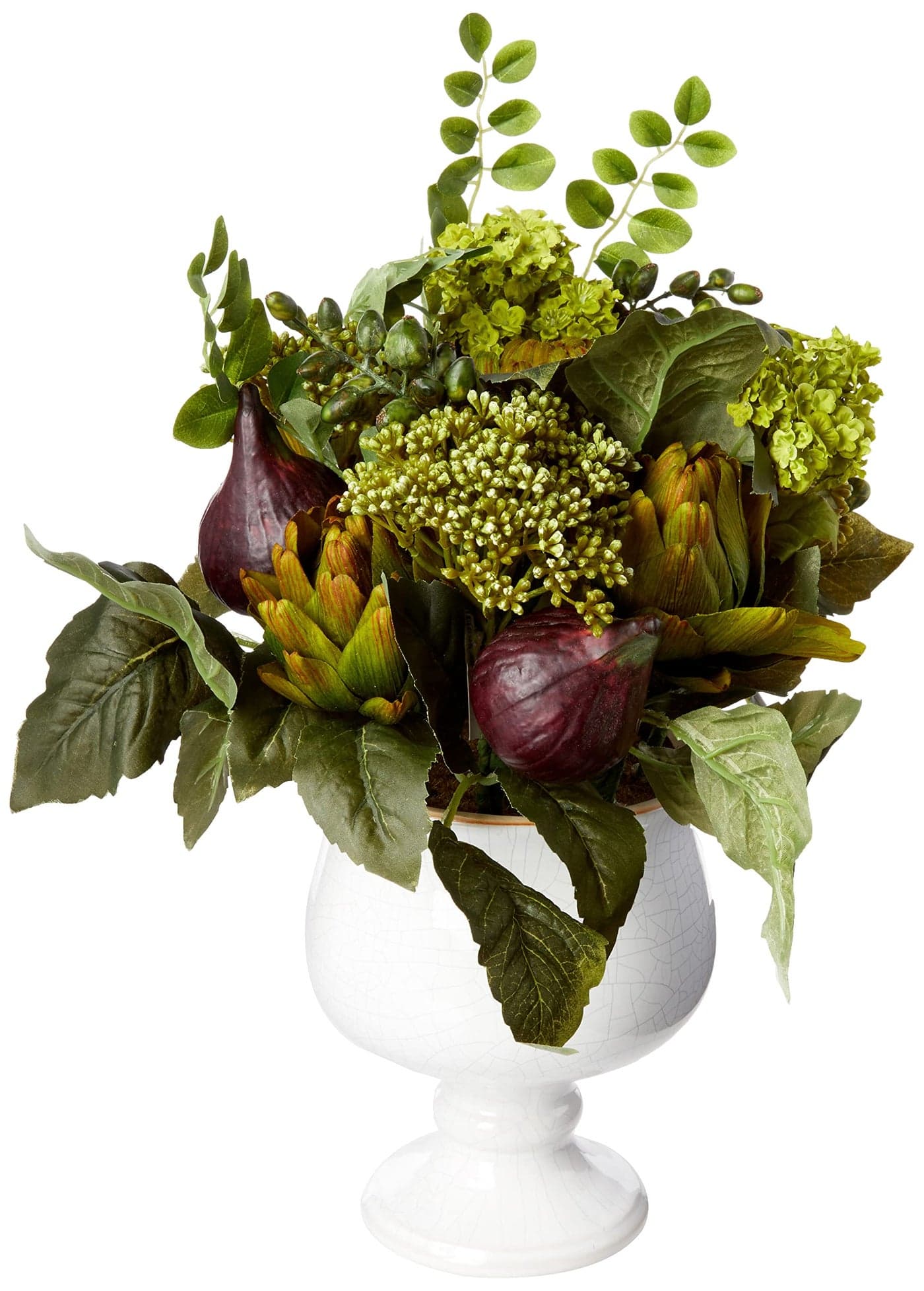 Nearly Natural Artichoke and Hydrangea Silk Flower Arrangement