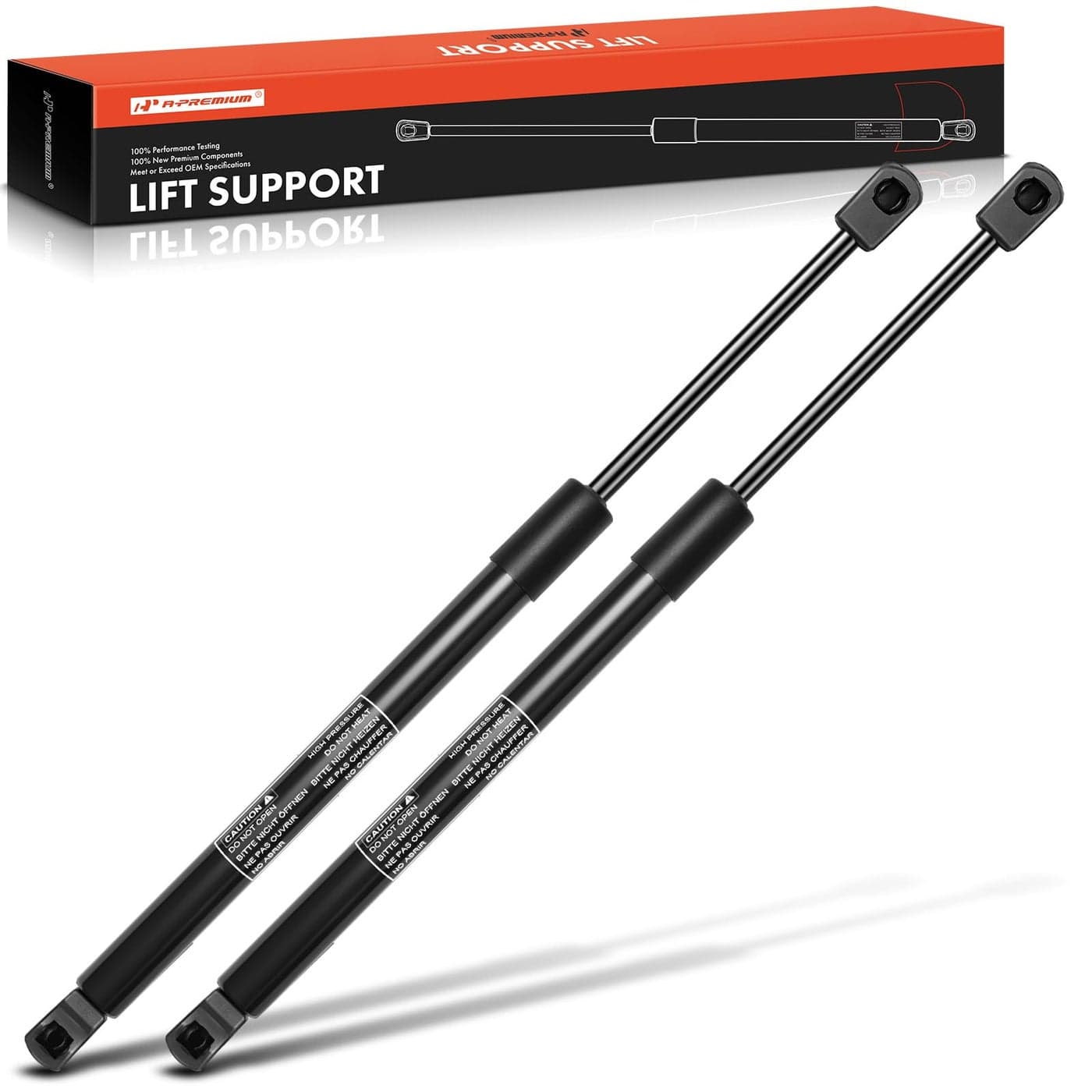 APremium Hood Lift Supports Shock Struts Springs Compatible with Select Ford Models Expedition from 03302009 to 2017 Sport Utility Replace 9L1Z16C826A