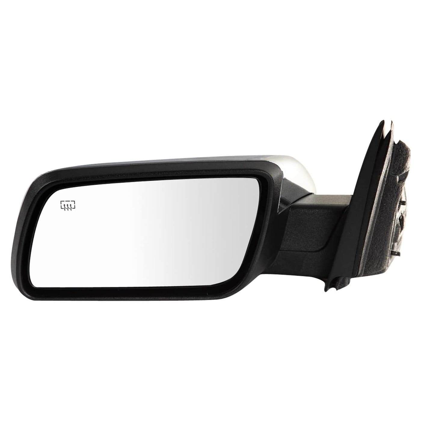 TRQ Driver Side Power Heated Memory Mirror Smooth Black Chrome Cover Compatible with 20092012 Ford Flex FO1320360