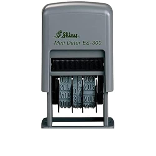 Shiny Self-Inking Rubber Date Stamp - S-300 - BLACK INK (42510-K) Model: S300 Office Supply Store