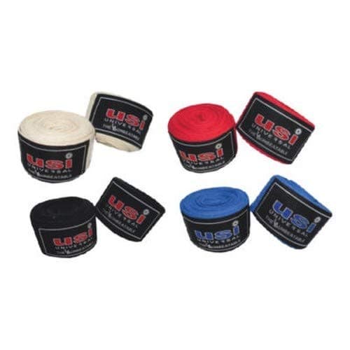 USI Stretchable Handwraps Cotton Hand Bands for Martial Arts Training Pack of 2 Pair