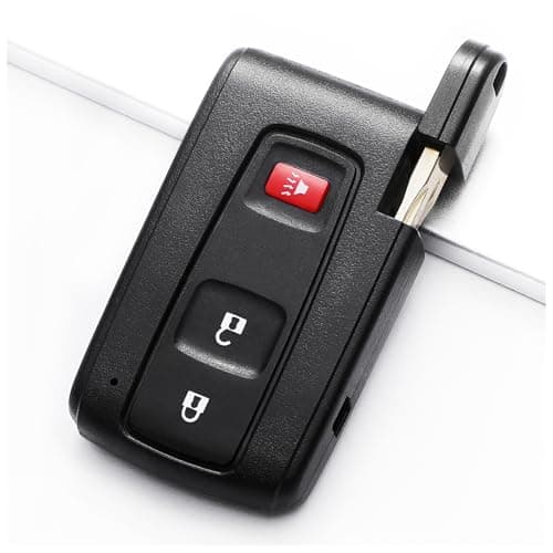 Key Fob Cover Fit for 2004-2009 Toyota Prius, Key Fob Replacement Shell Keyless Entry with Blank Key, Key Fobs Case 3 Button(MOZB31EG, MOZB21TG)