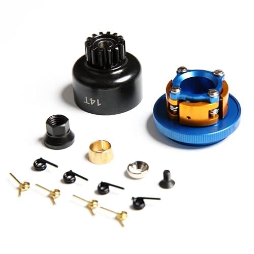 Team Losi 8IGHT 8T 1.0 2.0 3.0 13T / 14T Clutch Flywheel Assembly for SG Crank Engine Parts (14T)
