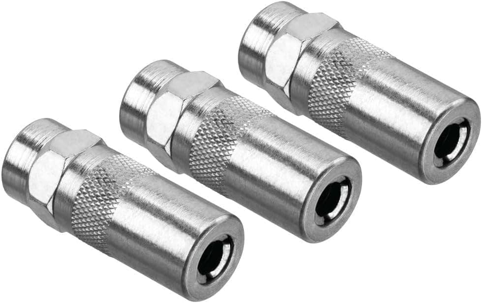 DEWALT Heavy Duty Grease Gun Coupler, NPT, 1/8-Inch, 3-Pack