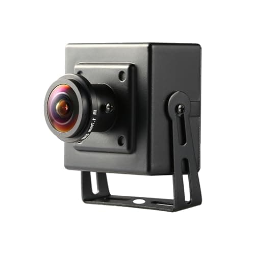 REVODATA Ultra HD 8MP Mini POE IP Camera4K Small Indoor Security Camera Fisheye 17mm Lens 180 Viewing Angle P2P Remote View CCTV POE Fisheye CamH265 Motion Detection I7063PHS82