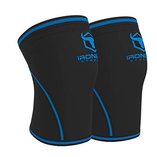 Knee Sleeves 7mm 1 Pair High Performance Knee Sleeve Support For Weight Lifting Cross Training Powerlifting Best Knee Wraps Straps Compression For Men and Women BlackBlue XLarge