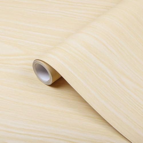 CVANU Self-Adhesive Wood Grain Wallpaper Waterproof PVC Vinyl for Furniture, Door, Wardrobe & Desktop (24x100 Inch, CV12)