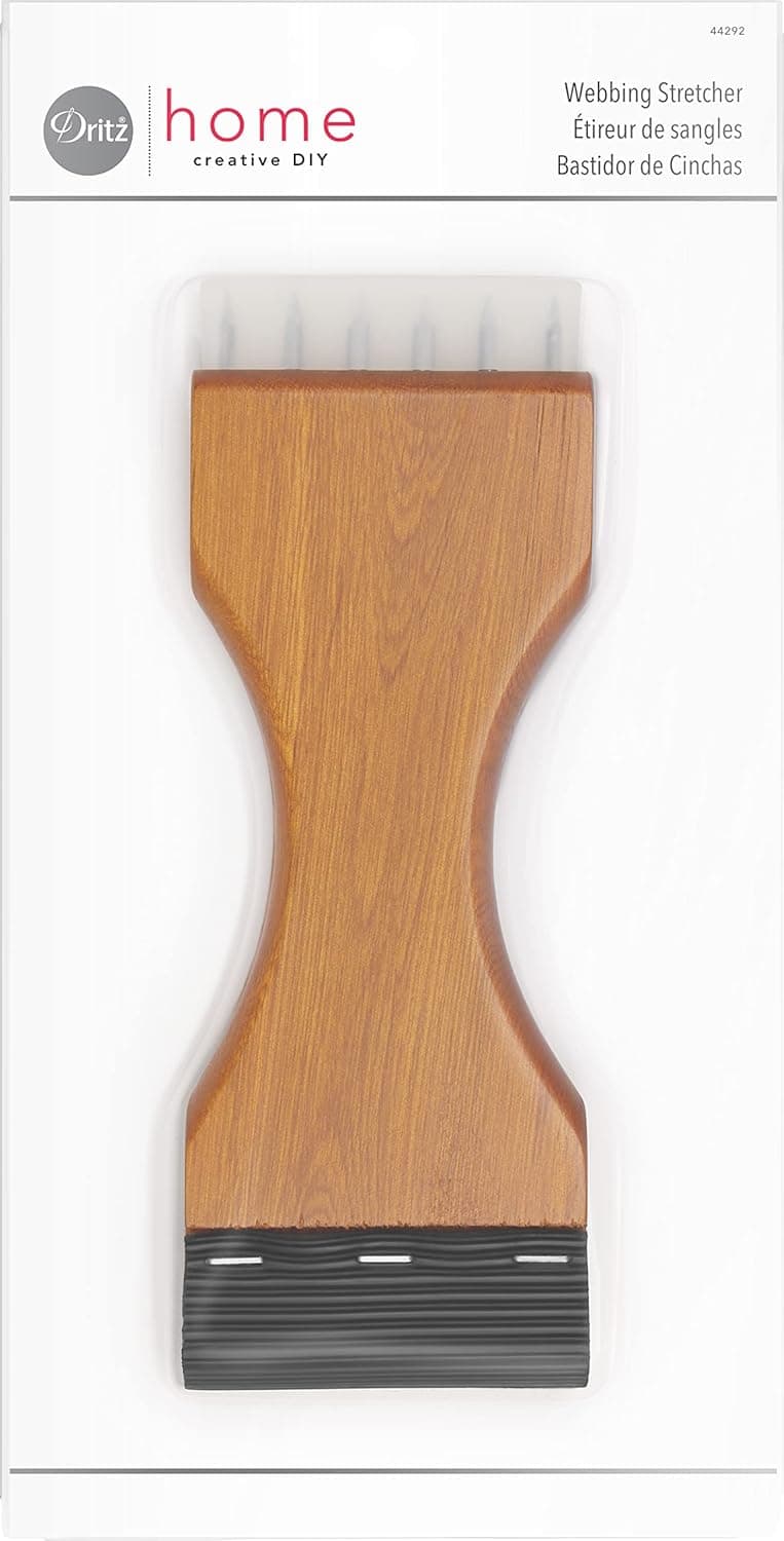 Dritz Home 44292 Wood Handle Webbing Stretcher Brown