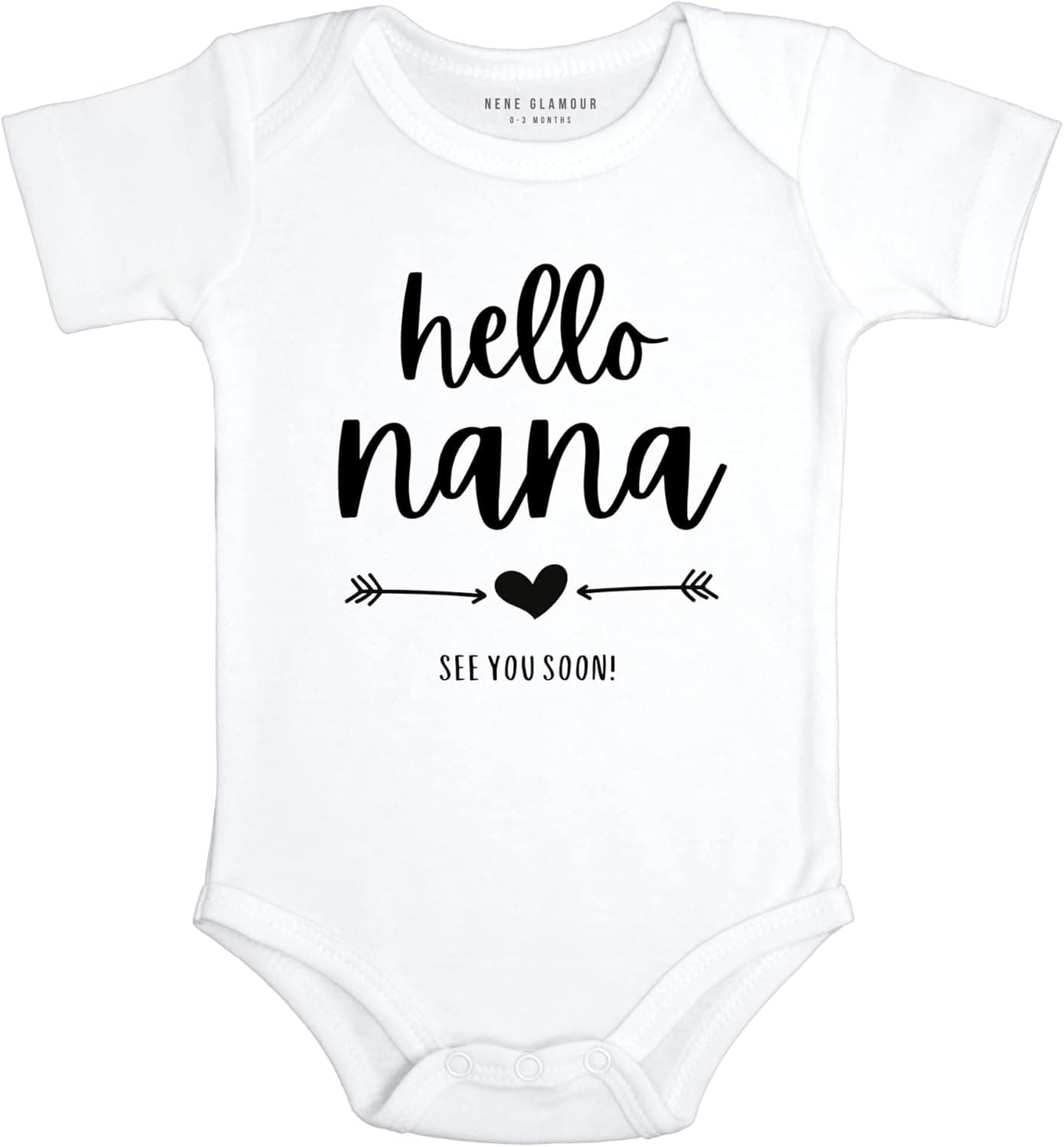 Hello Nana Pregnancy Announcement Outfit Gift for Expecting Grandparents