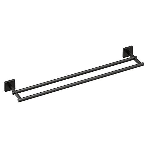 Moen BP1822BL Triva 24" Double -Towel Bar, Matte Black