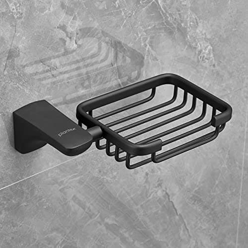 Plantex Space Aluminum Soap Dish/Soap Stand/Soap Holder/Bathroom Soap Holder/Bathroom Accessories (Black)