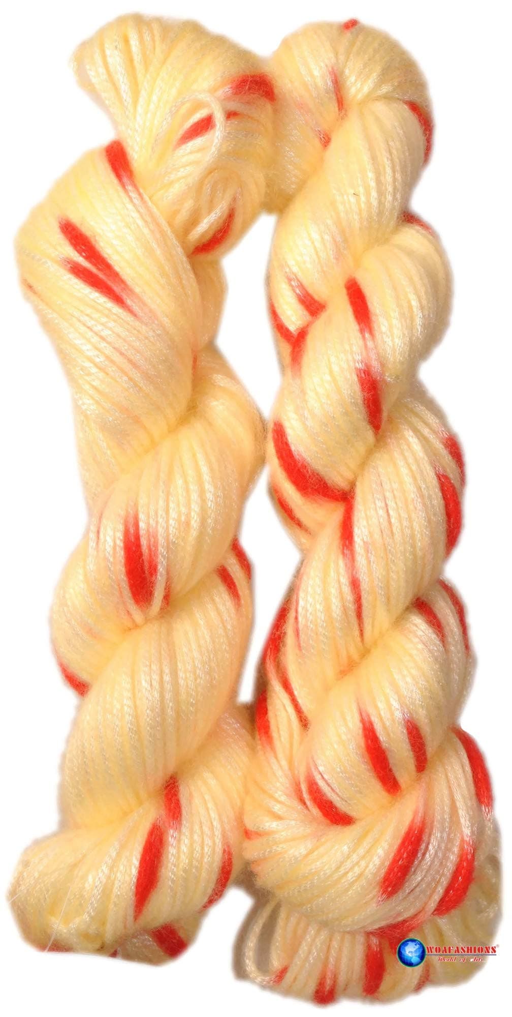 Ganga Flite Joy Hand Knitting Yarn (Multicolor_FATP042) (Hanks-150gram), Acrylic