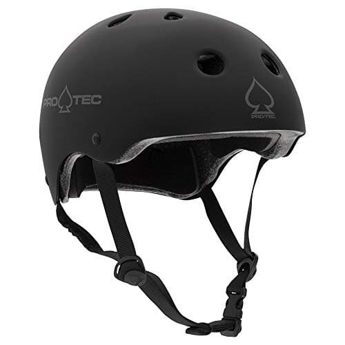 ProTec Classic Certified Skateboard Helmet Ideal for Skateboarding Bicycling BMX and Roller Skating Medium Black Matte