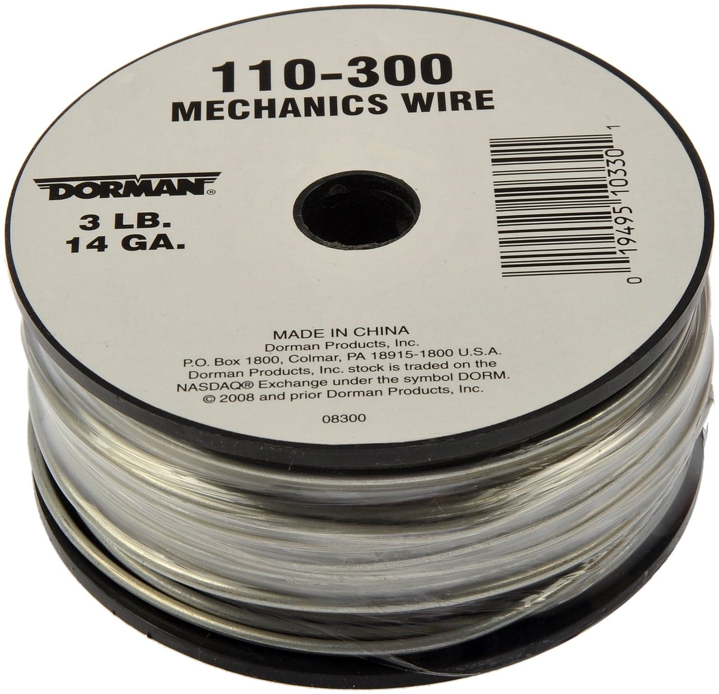 Dorman 110-300 14 Gauge 3 Pound Spool Mechanics Wire, 174 Feet, Silver Universal Fit