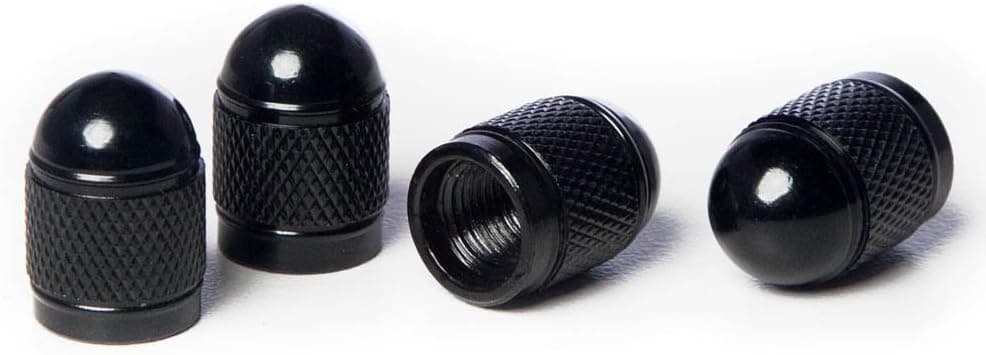 Circuit Performance VC4 Series Black Aluminum Valve Stem Caps