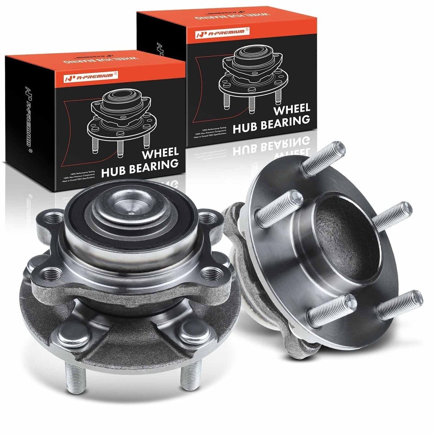 APremium 2 x Front Wheel Bearing and Hub Assembly Compatible with Infiniti G35 20032007 Nissan 350Z 20032009 RWD Only