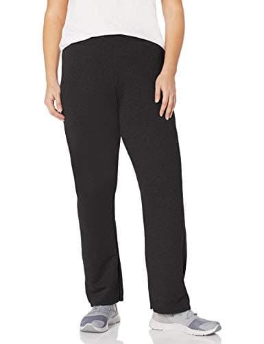 JUST MY SIZE womens Plus-size Ecosmart - Petite Length athletic sweatpants, Ebony, 3X US