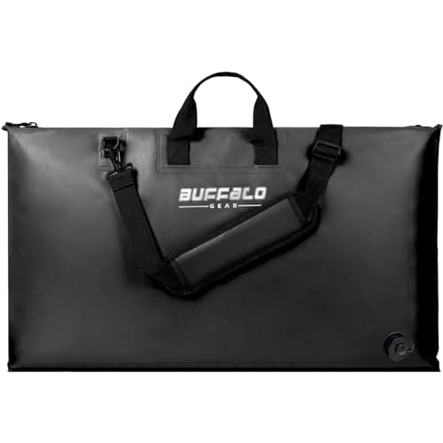 Buffalo Gear Fish Tournament Weigh in Bag for Bass Fishing - 32×19.7in Heavy Duty Fish Bag for Caught Fish Waterproof,Leakproof,Puncture Resistant