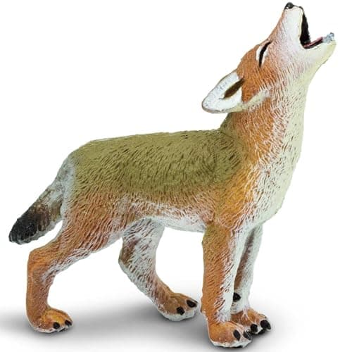 Safari Ltd Coyote Pup Figurine Lifelike 25 Model Figure Educational Toy for Boys Girls and Kids Ages 1