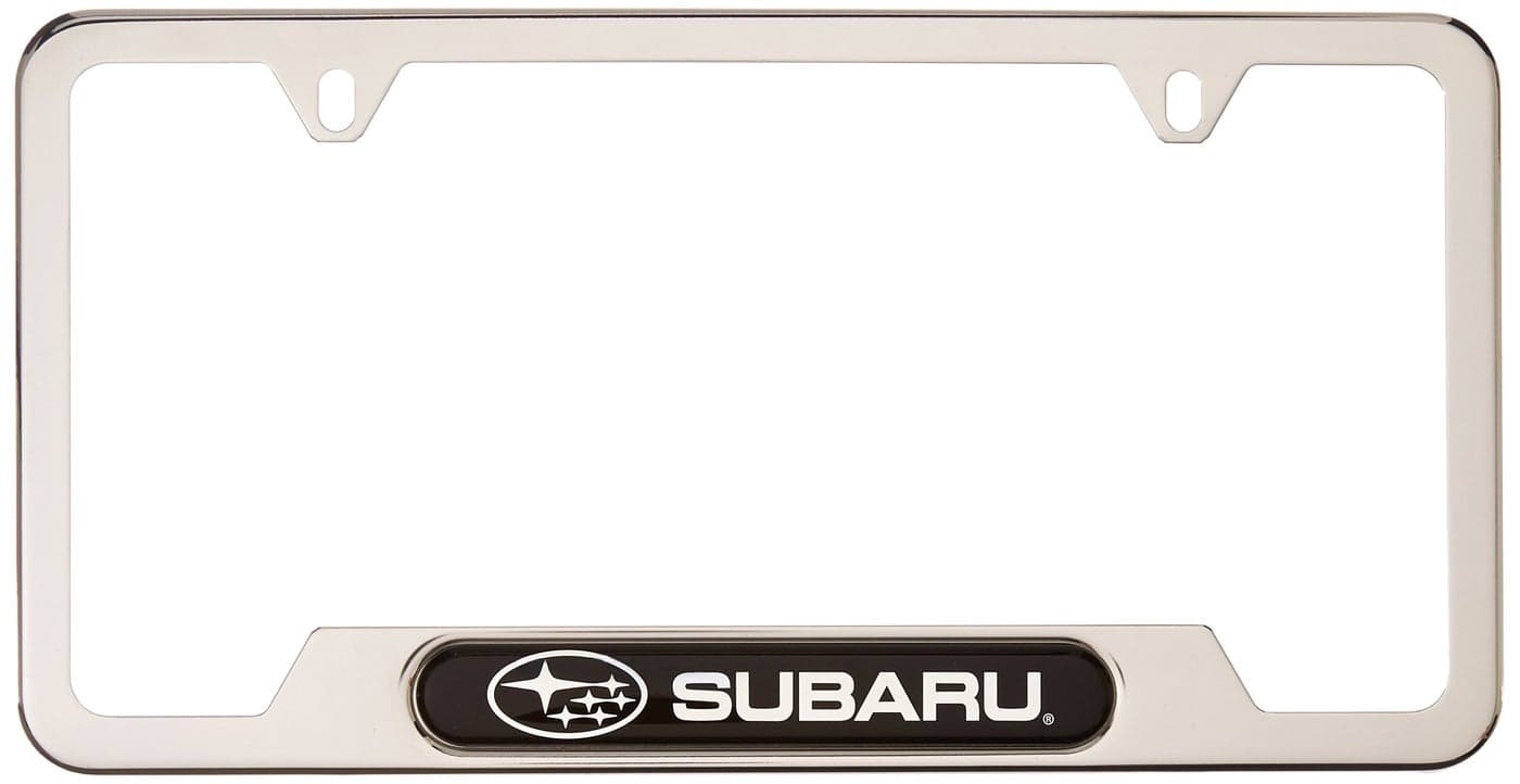 Subaru Impreza Steel License Plate Frame SOA342L127 Subaru Logo Outback Legacy WRX STi Impreza Forester Tribeca Crosstrek BRZ Ascent Solterra