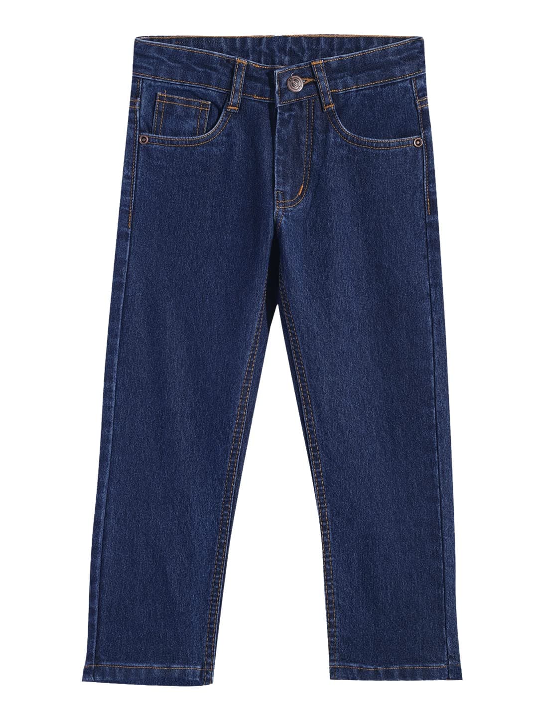Urbano Juniors Boy's Blue Slim Fit Washed Denim Jeans Stretch (junepsboy-mblue-4-5)