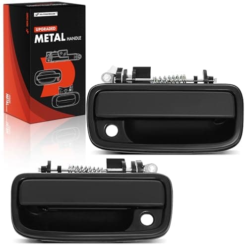 APremium Front Driver Passenger Exterior Door Handles Upgraded Metal Compatible with Toyota Tacoma 19952004 Textured Black wKeyhole Replace 6922035020 6921035020 TO1310117 TO1311117