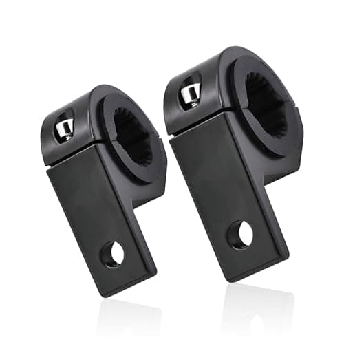 MIKANIX Universal Fog Lamp Light LED Bar Clamp Mounting Holder Bracket Kit with Rubber Insert for Bike, SUV Car, Jeep and Off Road Vehicles