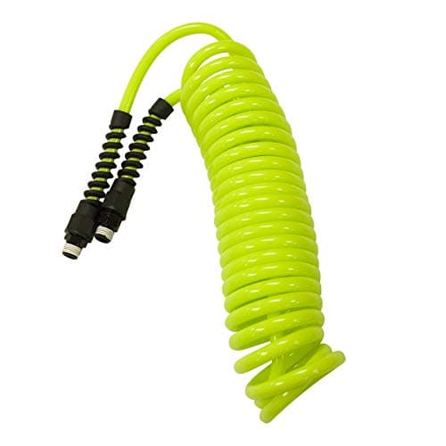 Flexzilla Polyurethane Recoil Air Hose, 1/4 in. x 20 ft., ZillaGreen - LP1420AFZ