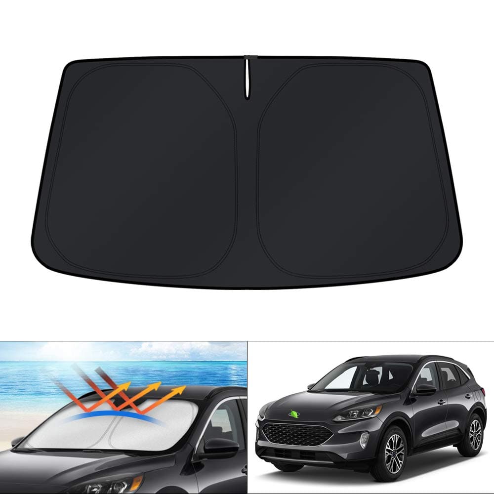 KUST Windshield Sun Shade for 20202025 2026 Ford Escape Accessories Custom Fit Window Shade Sun Visor Protector Foldable Blocks UV Rays Keep Car Cooler