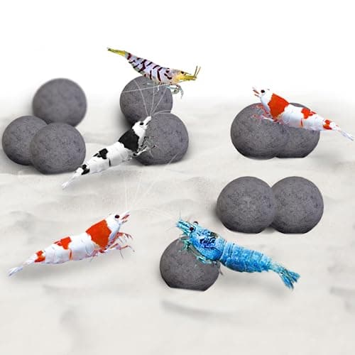 SunGrow Shrimp Balls, Aquarium Water Conditioner Balls, Successful Shedding, Increase Survival Rate, Impart Vibrance, Cool Décor with Wellness Benefits