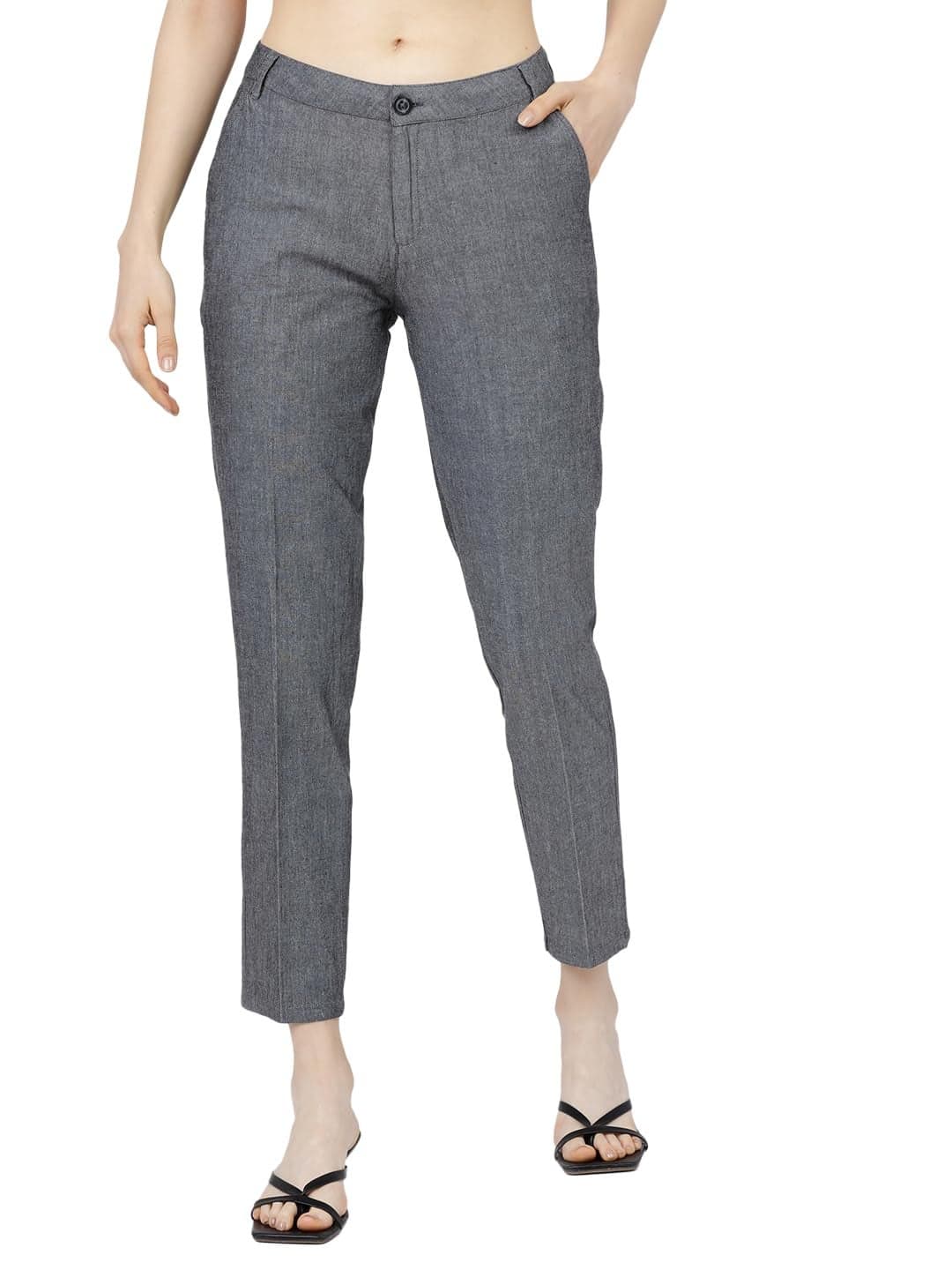 Tokyo Talkies Womens Taperd Fit Trouser | Women Trousers