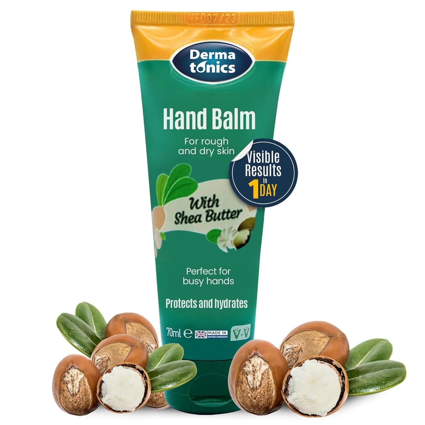 Natural Hand Care Balm Shea Butter and Urea Formula for Rough Dry Skin and Cracking Expert Formulated and Parabenfree Moisturizing Cream for Soft and Nourished Hands 237 fl oz