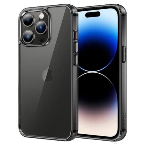 JETech Case for iPhone 14 Pro 61Inch NonYellowing Shockproof Phone Bumper Cover AntiScratch Clear Back Black