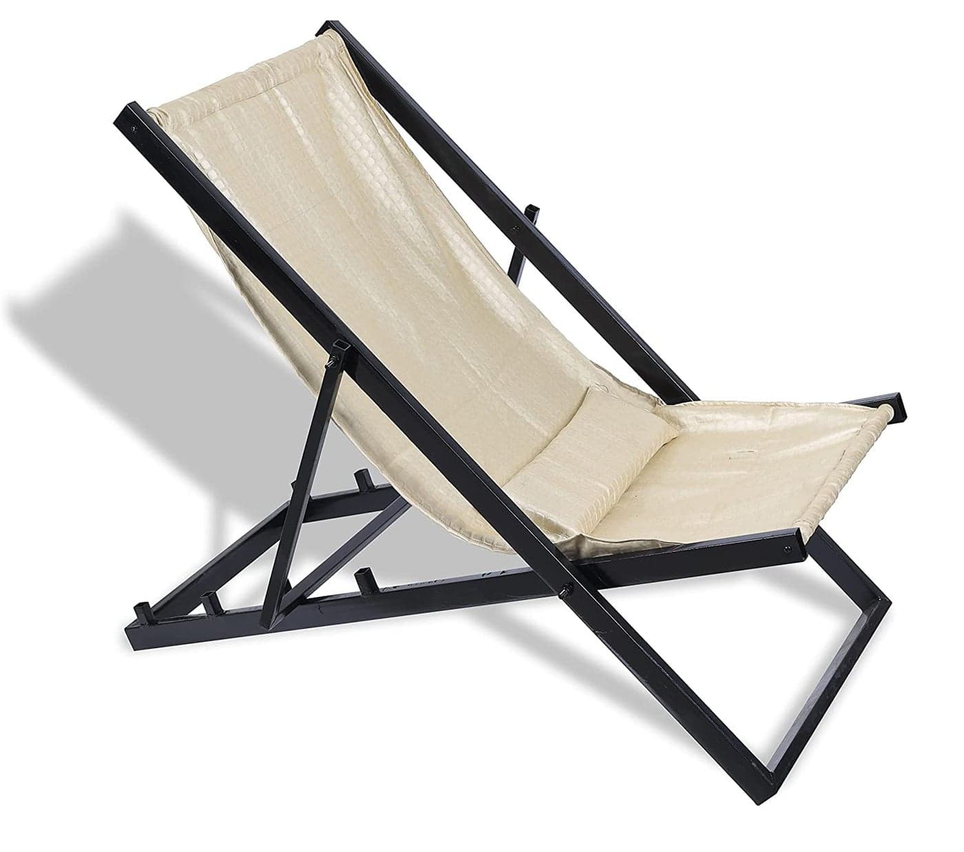 AVVIC MART Relaxing Comfortable Reclining Easy Chair for Old PeopleMetal Folding Chair with Arm Rest for Indoor Outdoor Furniture Patio Garden Balcony Hall Living Room