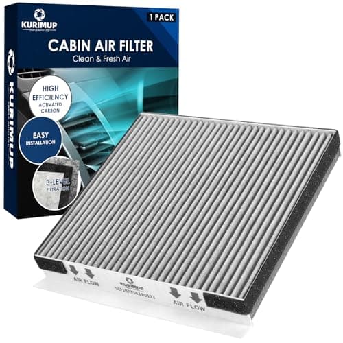 Kurimup CF10735 Premium Cabin Air Filter with Activated Carbon, Fit for Hyundai Equus/Genesis/Santa Fe; Kia K900/Stinger/Telluride; Genesis Electricfied G80/G70/G80/G90/GV70/GV80