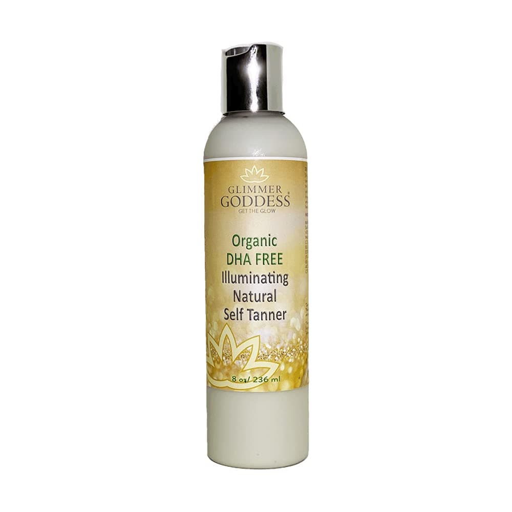 Glimmer Goddess Organic Self Tanner DHAFree Tanning Lotion 8 oz