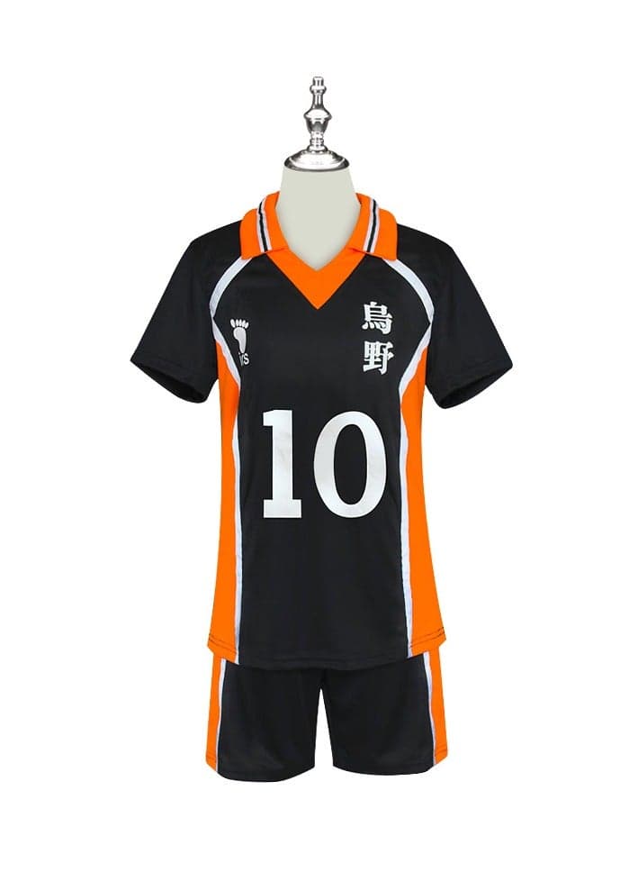 Haikyuu Karasuno Uniform Shouyou Hinata Cosplay Costume Shirt Shorts Volleyball Jersey Costume for Unisex