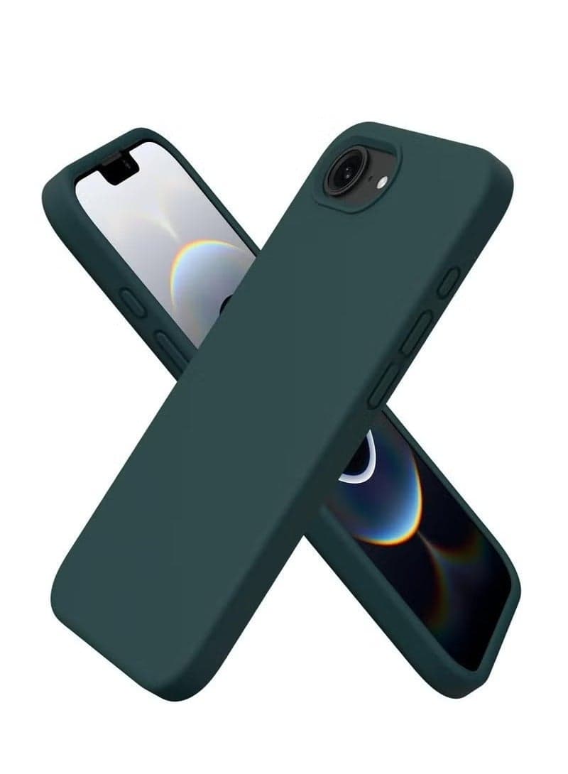 iPhone 16e Case Cover 6.1-Inch – Premium Silicone Protective Phone Case with Soft Microfiber Lining, Anti-Scratch Shockproof Bumper, Slim Fit Drop Protection, Durable & Lightweight Grip-Friendly Cover for iPhone 16e – Daily Use & Stylish Design green