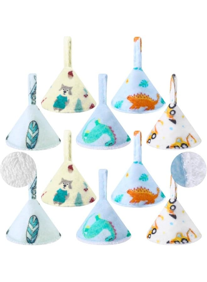 Suhine 10 Pcs Baby Boy Pee Shield Diaper Changing Accessory Reusable Pee Covers Baby Boy Cap for Newborn Boys(Cute)