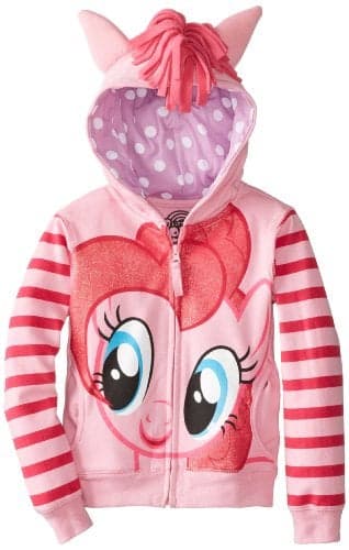 My Little Pony Toddler Girls' Pinky Pie Cosplay Hoodie, Pinkie Pie, 6X