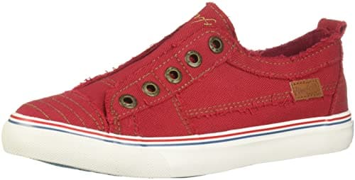 Blowfish Malibu Womens Play Slip On Sneaker Distressed Red