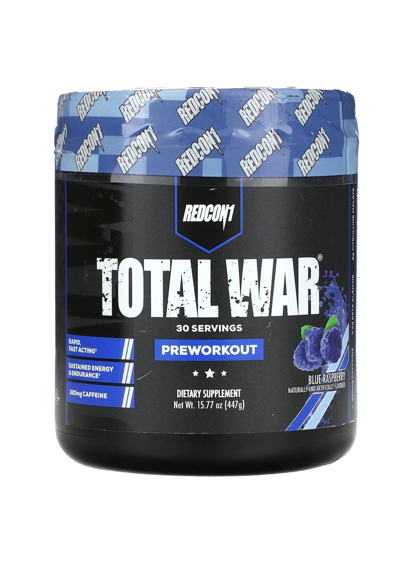 Total War, Pre-Workout, Blue Raspberry, 15.77 oz (447 g)
