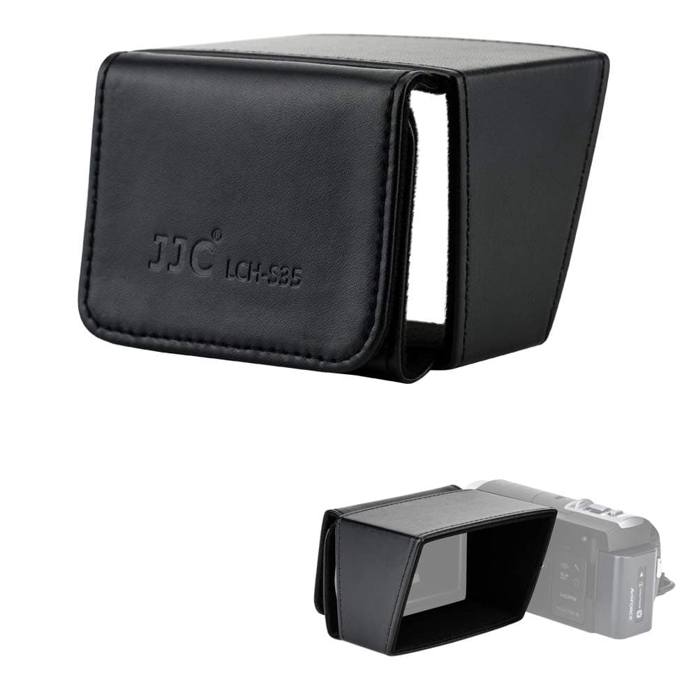 JJC Camcorder 3.5" LCD Screen Hood for Sony FDR-AX700 AX100 PXW-X70 Z150 Z90V FS7 Z280 HXR-NX100 NX200 NX80 Canon VIXIA HF G20 G30 G40 GX10 XA30 XA20 XF400 XF200 Panasonic AG-UX180 AG-DVX200 HC-X1000