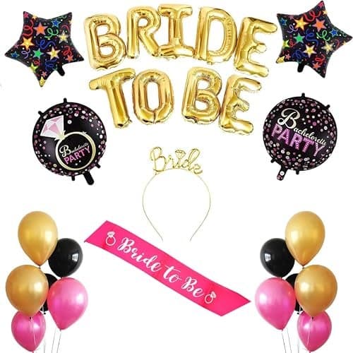 GRAND SHOP Bride To Be Bachelorette Party Accessories and Decoration Balloons