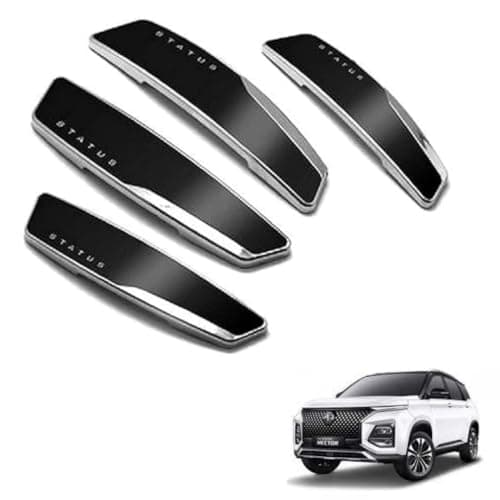 Autokaar Status Car Door Edge Guard Scratch Protector Black Universal for MG Hector/Astor/Gloster/Comet EV