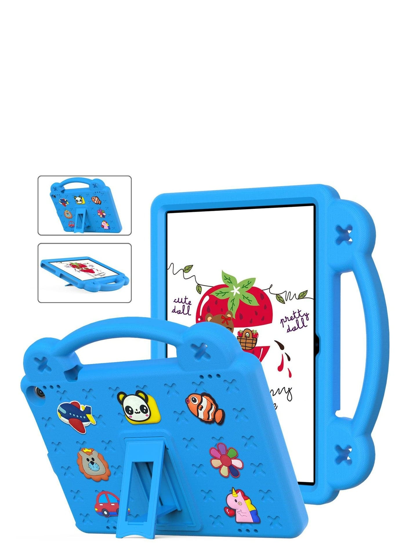 Child protection case for Fire HD 10 /HD 10 PLUS (2021/2023) /ONN 10.1 Gen3 2022 heavy duty EVA foam shockproof case, child shockproof case with stand