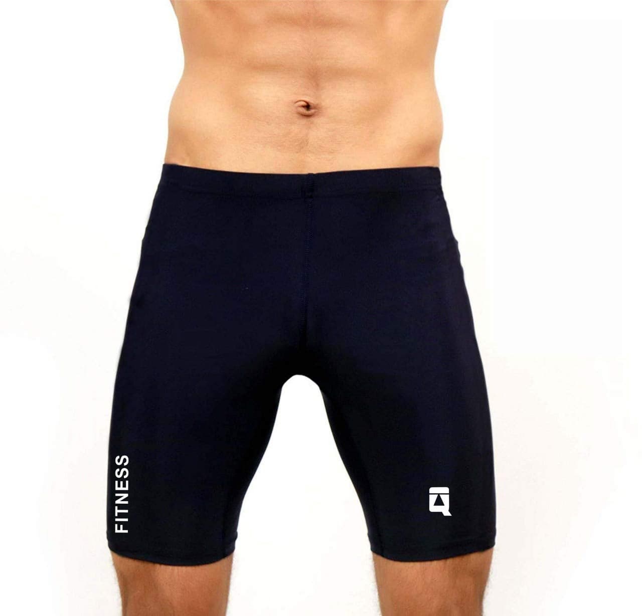 Quada Unisex Lycra Spandex Plain Compression Shorts Athletic Fit Sports Inner Wear (X-Large)