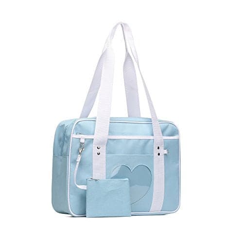STEAMEDBUN Kawaii Ita Bag Japanese School Bag Cute Tote Bag Large Shoulder Anime Heart Purse